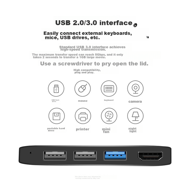 Док-станция Isky для Microsoft Surface Pro 5/6, USB-конвертер, HDMI-док-станция, видеохаб, разветвитель для ноутбука HD. - Фото 6 Док-станция Isky для Microsoft Surface Pro 5/6, USB-конвертер, HDMI-док-станция, видеохаб, разветвитель для ноутбука HD. - изображение 6