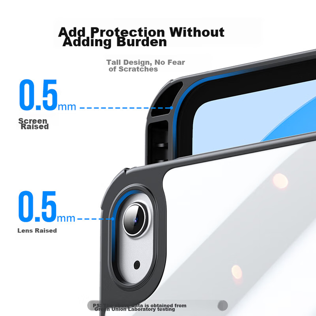 Чохол для iPad UGREEN з тримачем для олівців для iPad 11/10, сумісний з 11-дюймовим чіпом A16 2021 року та 10-м поколінням 2020 року, повний захист, прозора підставка, тонкий чохол із захистом від вигину - Фото 12 Чохол для iPad UGREEN з тримачем для олівців для iPad 11/10, сумісний з 11-дюймовим чіпом A16 2021 року та 10-м поколінням 2020 року, повний захист, прозора підставка, тонкий чохол із захистом від вигину - изображение 12