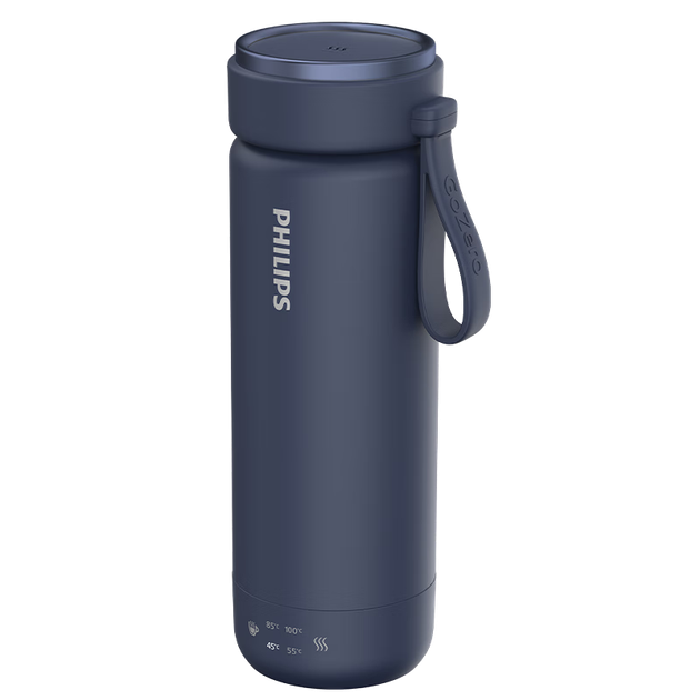 Электрический чайник PHILIPS, термокружка, кружка для подогрева воды, миниатюрная портативная дорожная кружка, кружка с постоянной температурой, деловой подарок для мужчин и женщин. - изображение 9