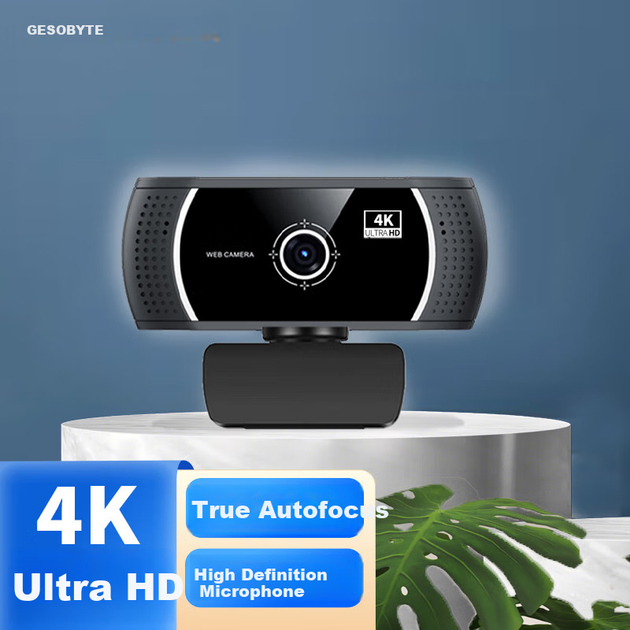 Веб-камера GESOBYTE C606 4K Ultra HD з автофокусом, ширококутним відеодзвінком, конференцією, онлайн-навчанням, іспитом, вступним іспитом для аспірантури, домашнім використанням, портативна та настільна комп'ютерна відеокамера з USB-роз'ємом - Фото 4 Веб-камера GESOBYTE C606 4K Ultra HD з автофокусом, ширококутним відеодзвінком, конференцією, онлайн-навчанням, іспитом, вступним іспитом для аспірантури, домашнім використанням, портативна та настільна комп'ютерна відеокамера з USB-роз'ємом - изображение 4