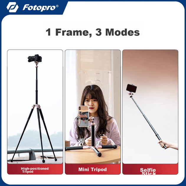 Селфи-палка Fotopro FY-820 с зажимом для телефона - изображение 9