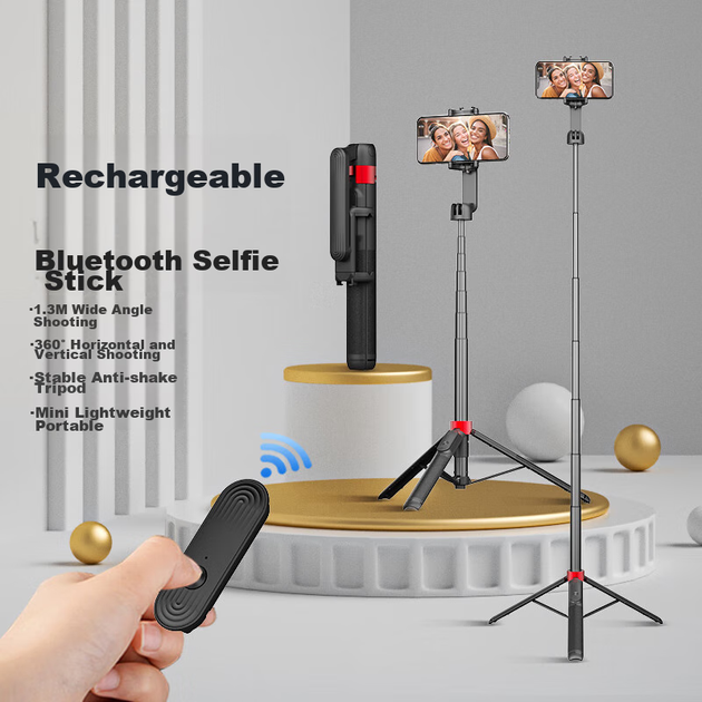 Монопод Weifeng WF-K02 для селфі універсальний з Bluetooth, поворот 360° - зображення 6