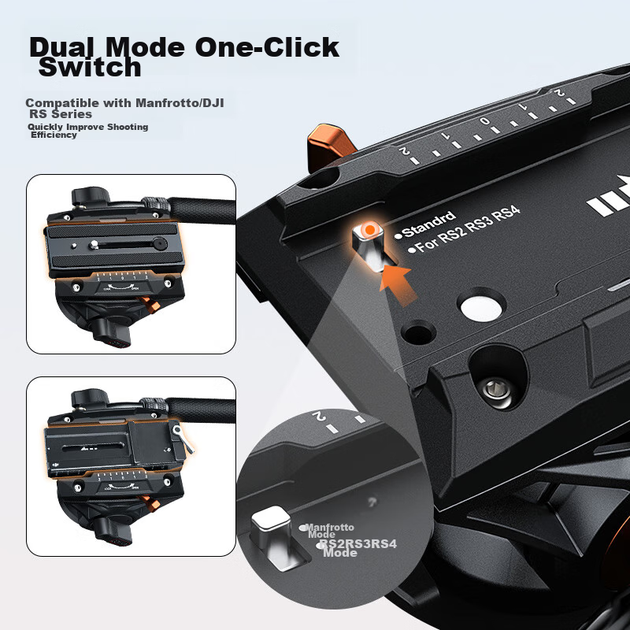 Штатив COMAN профессиональный с гидроголовкой для DJI RS3/RS4 - изображение 3