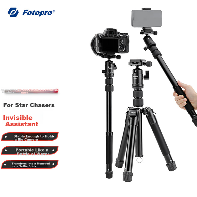 Монопод Fotopro FY-830+42QF компактный быстросъемный для камеры/телефона - изображение 2