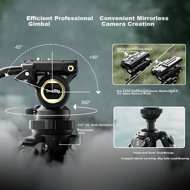 Штатив SmallRig 4684 AD-50 углеродное волокно - изображение 2