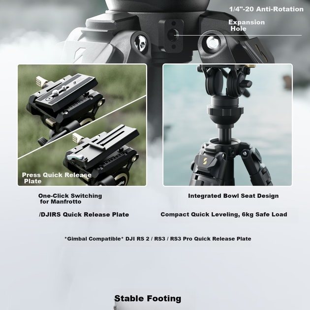 Штатив SmallRig 4684 AD-50 углеродное волокно - изображение 11