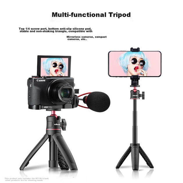 Штатив Ulanzi MT-08 для GoPro и DJI Action, настольный, черный - изображение 7