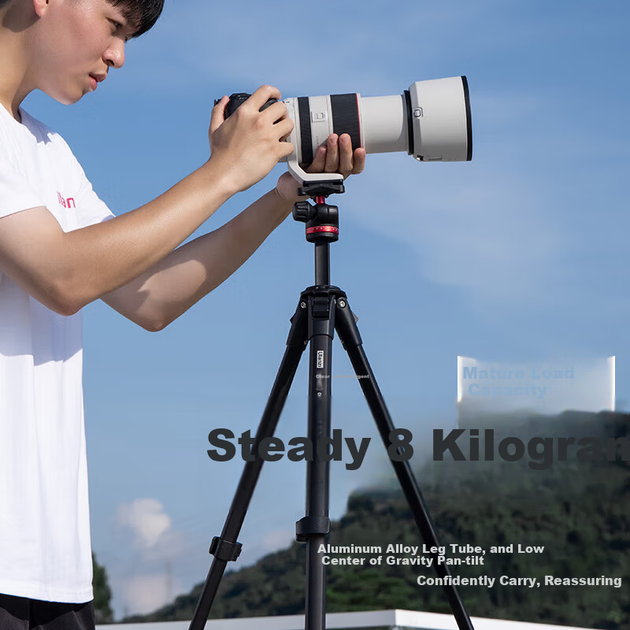 Штатив Ulanzi Qingcong F38 швидкозбірний, кульова головка 360°, для камер та смартфонів - Фото 5 Штатив Ulanzi Qingcong F38 швидкозбірний, кульова головка 360°, для камер та смартфонів - зображення 5
