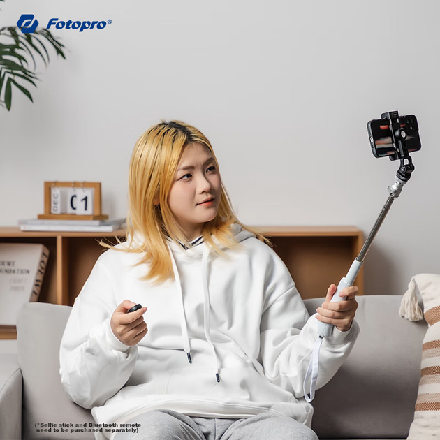 Кріплення Fotopro SJ-99L з подвійним розширенням, регулювання нахилу спереду та ззаду, інтерфейс 1/4, сумісний зі штативами та камерами, горизонтальна та вертикальна зйомка, металевий затискач для телефону - зображення 8