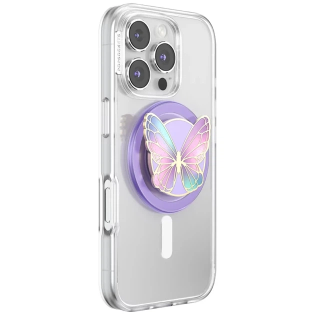Тримач PopSockets Enamel Butterfly Prism Lavender (840473356330) - Фото 6 Тримач PopSockets Enamel Butterfly Prism Lavender (840473356330) - зображення 6