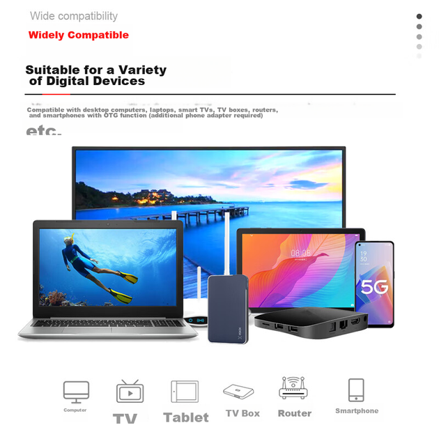 Диск Xiaopan XDISK внешний жесткий 500ГБ USB 3.0, серия X, 2.5", темно-синий - изображение 8