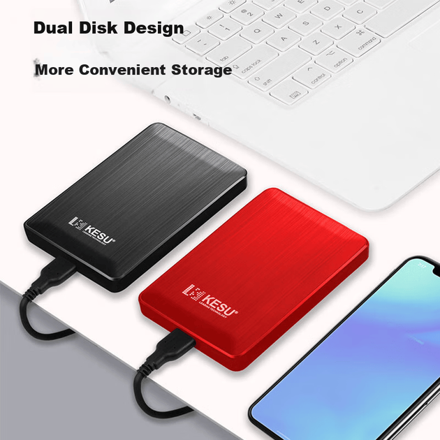 Жорсткий диск зовнішній KESU 1 ТБ USB 3.0, 2.5", механічний - зображення 5