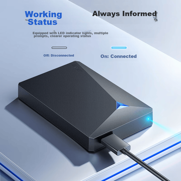 Диск жесткий внешний EAGET G20PRO 1ТБ USB 3.0, 2.5", ударопрочный, черный - изображение 9