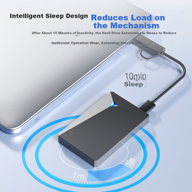 Жесткий диск портативный EAGET G20C, 500 ГБ, USB 3.0 - изображение 4
