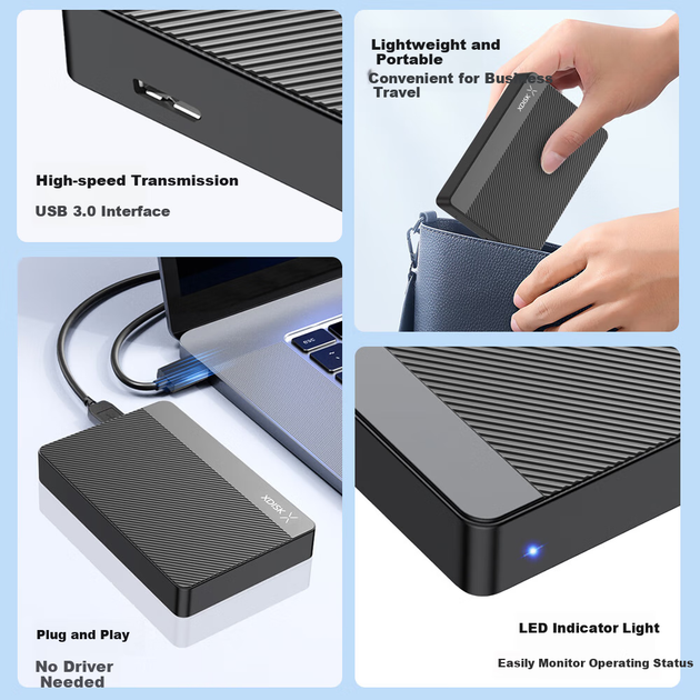 Диск жесткий Xiaopan XDISK 1ТБ USB 3.0 - изображение 5