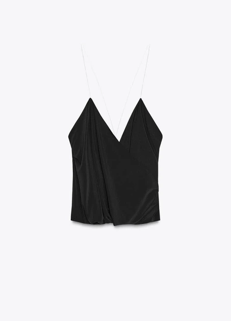 Майка Zara 17989 Чорний S (4764) - зображення 4