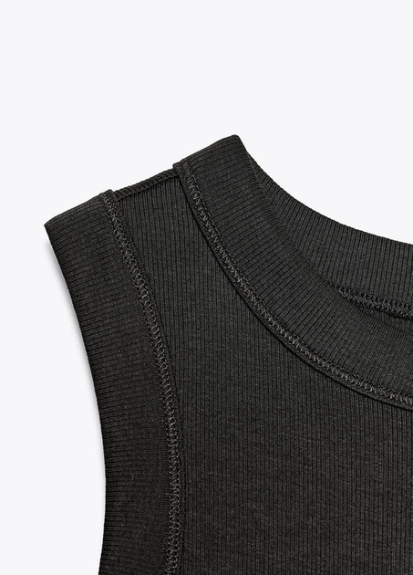 Майка ZARA 17974 Графітовий M (4174) - Фото 3 Майка ZARA 17974 Графітовий M (4174) - зображення 3