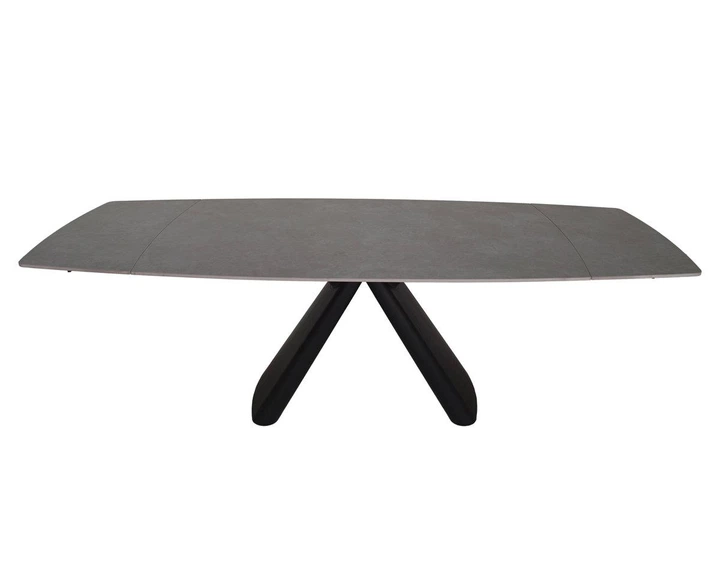 Стіл GREYSON CERAMIC 160(240)*90 сірий мат/чорний - Фото 3 Стіл GREYSON CERAMIC 160(240)*90 сірий мат/чорний - изображение 3