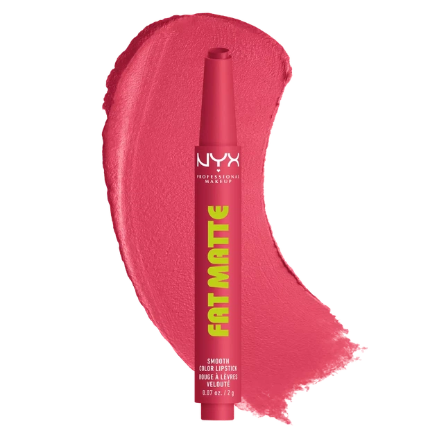 Pomadka do ust NYX Professional Makeup Fat Matte Smooth Color 11 Pink Puff 2 g (800897279233) - Zdjęcie 2 Pomadka do ust NYX Professional Makeup Fat Matte Smooth Color 11 Pink Puff 2 g (800897279233) - obraz 2