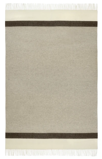 Плед 100% вовна ягняти Lambswool 140x220 см білий-бежевий коричневий - Фото 5 Плед 100% вовна ягняти Lambswool 140x220 см білий-бежевий коричневий - зображення 5