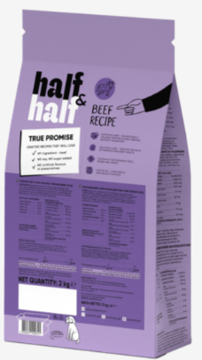 Полнорационный сухой корм для взрослых собак средних пород half & half со вкусом говядины 2 кг - Фото 2 Полнорационный сухой корм для взрослых собак средних пород half & half со вкусом говядины 2 кг - изображение 2