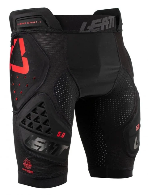 Компресійні шорти Leatt 3DF 5.0 Impact Short, чорні, XL - зображення 3
