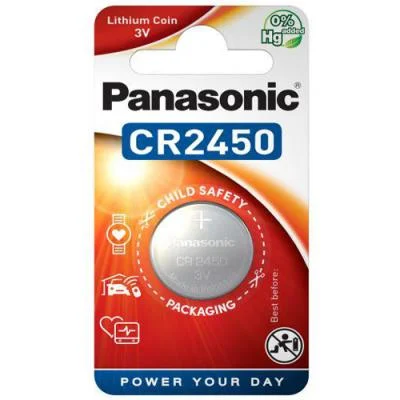 Батарейка літієва Panasonic CR2450 3V 1 шт - Фото 1 Батарейка літієва Panasonic CR2450 3V 1 шт - изображение 1