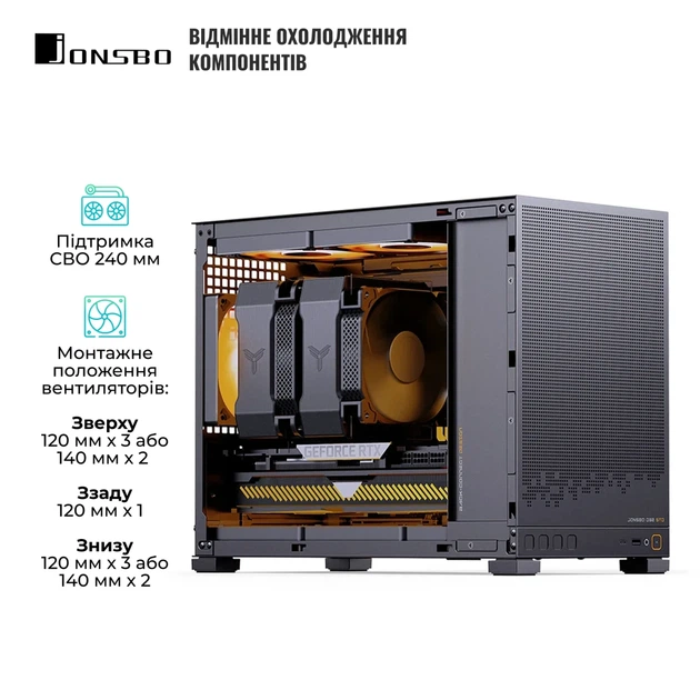 Корпус JONSBO D32 STD Black - изображение 4