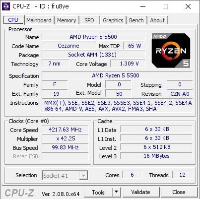 Процесор AMD Ryzen 5 5500 6 ядер 12 потоків AM4 до 4.2 ГГц 65 Вт новий - зображення 4