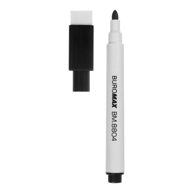 Маркер для дошок Buromax міні губка магніт чорний (BM.8804) - зображення 2