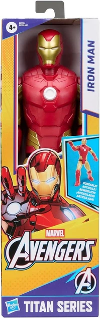 Ігрова фігурка Залізна людина 30 см Marvel Titan Hero Iron Man 12” Action Figure (G2770) - зображення 3
