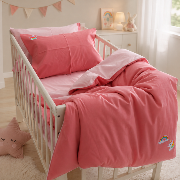 Детское постельное белье MirSon Двустороннее LITTLE KIDS Poplin Edition Unicorn 018 + 041 Dahlia 110 x 160 см (2200013086352) - Фото 1 Детское постельное белье MirSon Двустороннее LITTLE KIDS Poplin Edition Unicorn 018 + 041 Dahlia 110 x 160 см (2200013086352) - изображение 1