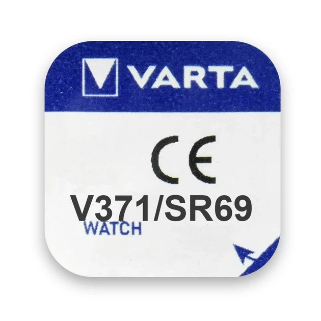 Батарейка срібно-оксидна VARTA V371, 1 шт., срібляста - Фото 2 Батарейка срібно-оксидна VARTA V371, 1 шт., срібляста - зображення 2