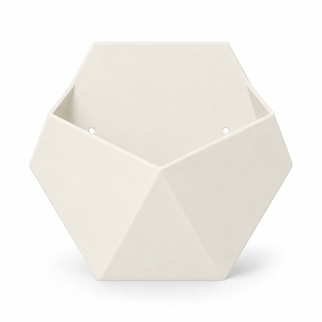 Настінне пластикове кашпо Hexagon для сукулентів і міні-рослин, 204×180×60 мм - Фото 1 Настінне пластикове кашпо Hexagon для сукулентів і міні-рослин, 204×180×60 мм - зображення 1