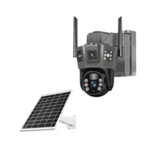 Камера видеонаблюдения JNice WiFi 4G IP уличная поворотная 6 МП с солнечной панелью SIM картой автономная беспроводная ночное видение ИК подсветка 30 м двусторонняя аудиосвязь микрофон динамик аккумулятор microSD 128 ГБ обзор 360 градусов IP66 для дома - изображение 7