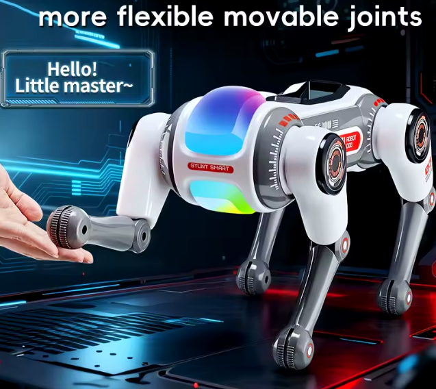 Игрушка робот-собака Smart Dog 1508D для детей с функцией управления и световыми эффектами - изображение 3