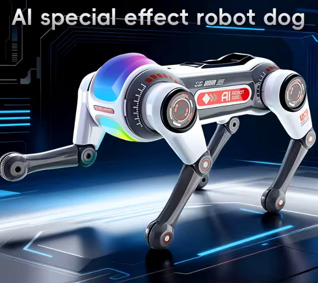 Игрушка робот-собака Smart Dog 1508D для детей с функцией управления и световыми эффектами - изображение 4