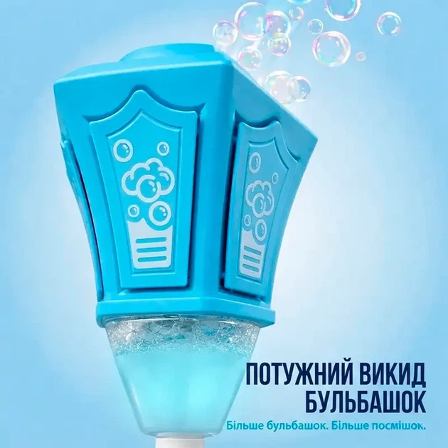 Автоматическая машина для мыльных пузырей на регулируемой стойке с музыкой и подсветкой голубые 26X-263 - Фото 3 Автоматическая машина для мыльных пузырей на регулируемой стойке с музыкой и подсветкой голубые 26X-263 - изображение 3