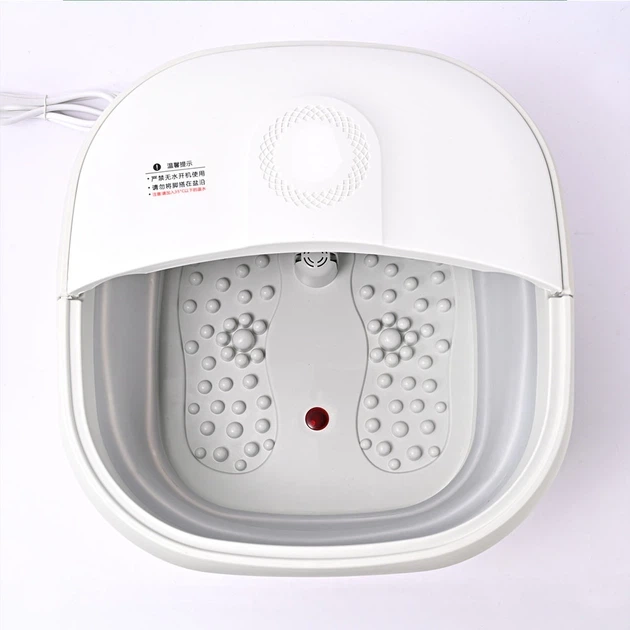 Складная ванночка-массажер для ног FOOT BATH MASSAGER TS-5523 300 Вт с ИК-подогревом и магнитотерапией серо-белая - Фото 3 Складная ванночка-массажер для ног FOOT BATH MASSAGER TS-5523 300 Вт с ИК-подогревом и магнитотерапией серо-белая - изображение 3
