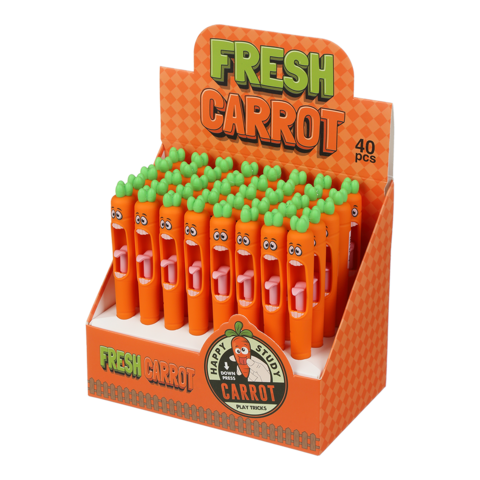 Ручка гелева авт. ZiBi KIDS Line 2293 0,5мм Carrot pen, синій (40) /ZB.2293/ - Фото 1 Ручка гелева авт. ZiBi KIDS Line 2293 0,5мм Carrot pen, синій (40) /ZB.2293/ - зображення 1