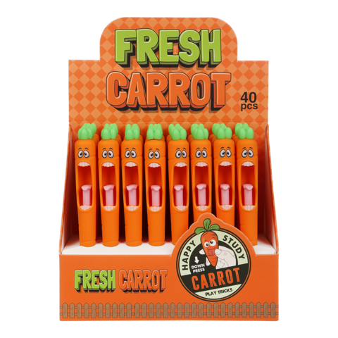 Ручка гелева авт. ZiBi KIDS Line 2293 0,5мм Carrot pen, синій (40) /ZB.2293/ - Фото 3 Ручка гелева авт. ZiBi KIDS Line 2293 0,5мм Carrot pen, синій (40) /ZB.2293/ - зображення 3