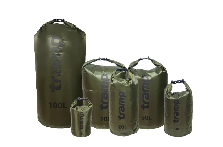Гермомішок Tramp PVC Diamond Rip-Stop 20 л UTRA-113 Оливковий - Фото 3 Гермомішок Tramp PVC Diamond Rip-Stop 20 л UTRA-113 Оливковий - изображение 3