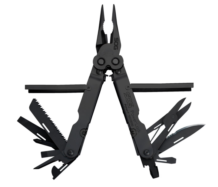 Мультитул SOG PowerLock Ножиці 18 Інструментів (SOG-B61N-CP) Чорний - Фото 1 Мультитул SOG PowerLock Ножиці 18 Інструментів (SOG-B61N-CP) Чорний - зображення 1