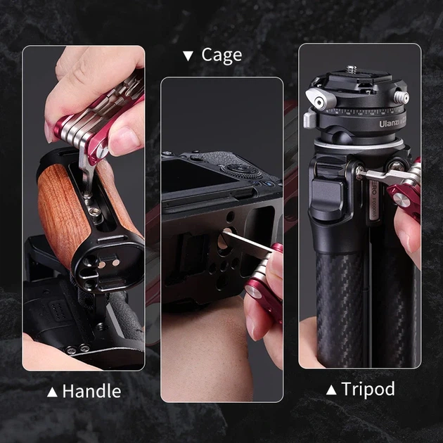Мультитул Ulanzi Vijim Folding Tool Set With Screwdrivers And Wrenches - изображение 4
