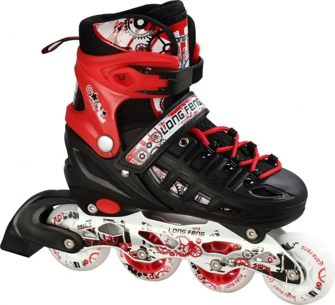 Детские ролики с регулируемым размером 34-37 Scale Sports Красные - Фото 7 Детские ролики с регулируемым размером 34-37 Scale Sports Красные - изображение 7