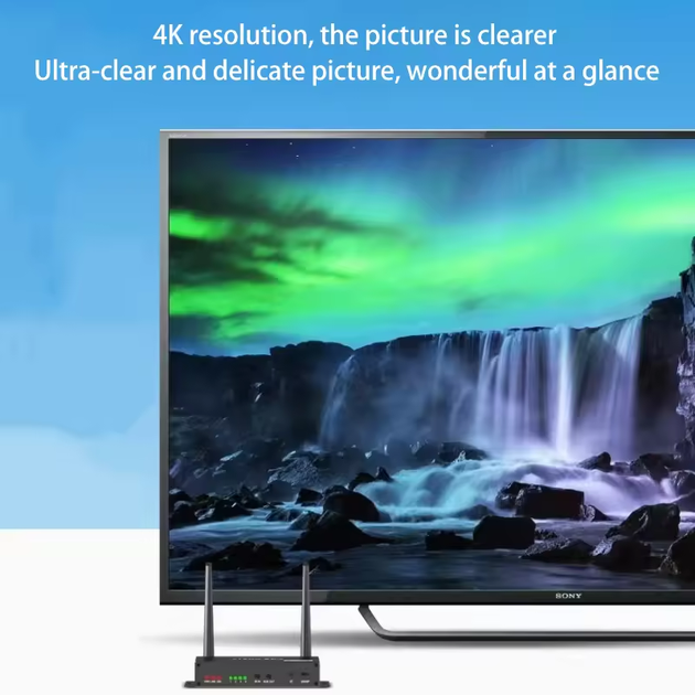 Беспроводной HDMI KVM удлинитель SYONG 4K 200м, передатчик видеосигнала с поддержкой ИК-управления, USB и аудио 3.5мм - изображение 7