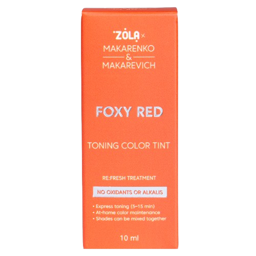 Краска тонирующая для бровей Zola x Makarenko x Makarevich Toning Color Tint Foxy Red 10 мл - изображение 3