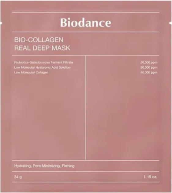Maska do twarzy Biodance Bio-Collagen Real Deep Nawilżająca 1 szt (8809937360834) - Zdjęcie 1 Maska do twarzy Biodance Bio-Collagen Real Deep Nawilżająca 1 szt (8809937360834) - obraz 1