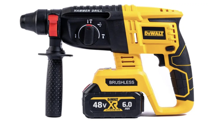 Набор аккумуляторных инструментов DeWalt Профессиональный комплект электроинструмента для строительства Шуруповерт с перфоратором Угловая шлифмашина и гайковерт - изображение 13