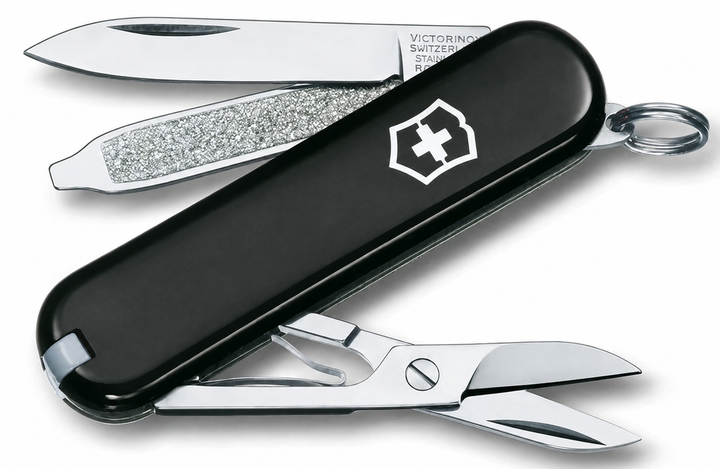 Швейцарский нож Victorinox Classic SD Black 0.6223.3 складной 7 функций черный - изображение 6